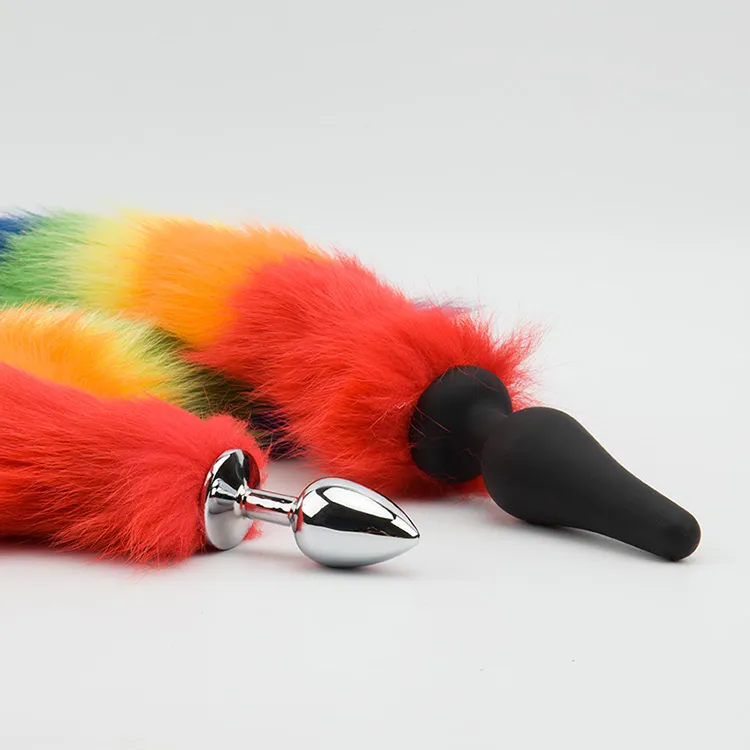 befriedigen sich frauen selbst Tailz Rainbow Tail Silicone Anal Plug – Love is Love