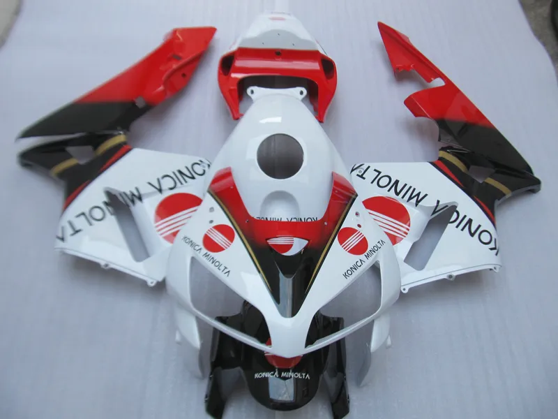 Injektionsform Gratis Anpassa Fairing Kit för Honda CBR600RR 05 06 Vit Röd Fairings Set CBR600RR 2005 2006 OT19