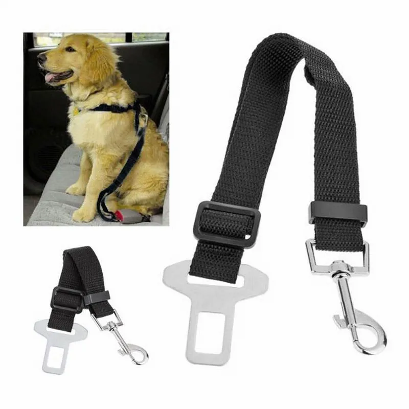 Dog Harness Adjustable Car Safety Pet Dog Seat Belt Pet Accessories Belt Harness Restraint Lead Leash Travel Clip