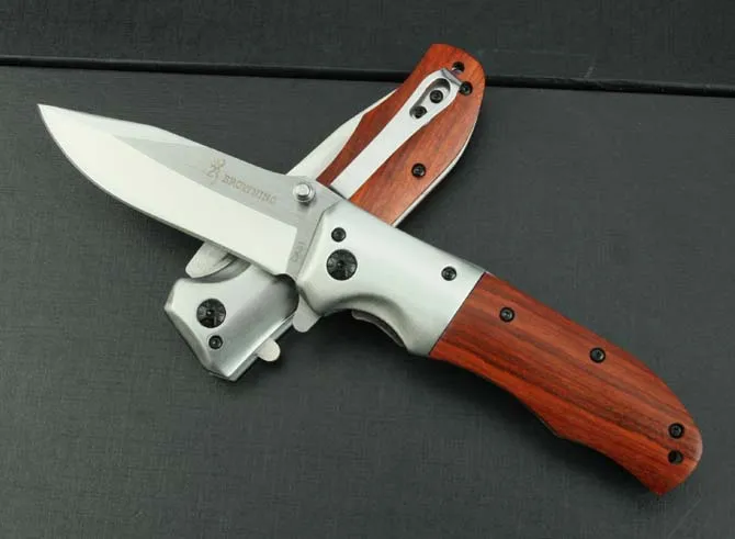 Browning Da51 Quick Opening EDC Knivar Camping Fiske Självförsvar Vandring Taktisk Combat Jakt Foldkniv