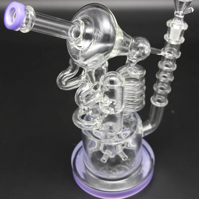 유리 봉 공장 리사이클 봉 버드 케이지 워터 파이프 봉 Bubbler Mobius 매트릭스 사이드카 유리 조인트 14.4 mm