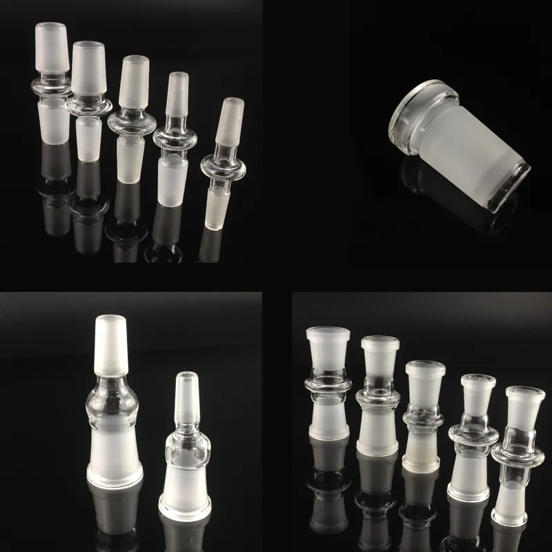 Palanie Accessrioes Glass Adapter 10 Style 14 MĘŻCZYZN do 18 Adapterów konwertera stawów samicowych do rur wodnych Bong Dab Rig