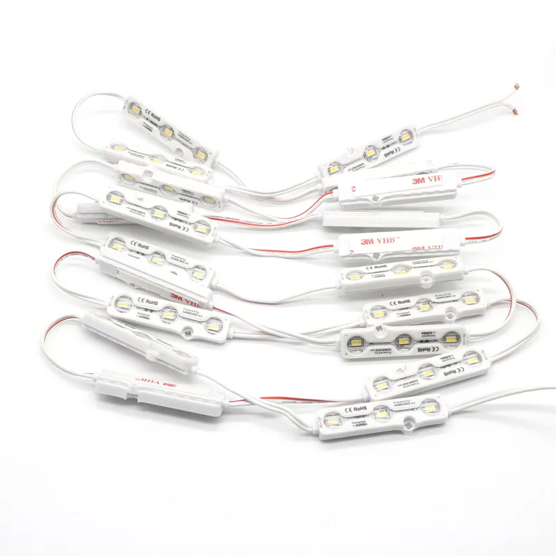 Waterproof IP68 SMD5730 3 Led DC12V 1.5W Ultrasonic Led Module Injection Lens For Decoration