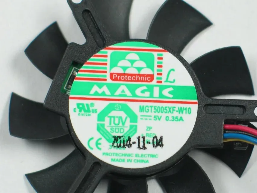 MAGIC MGT5005XF-W10 DC 5V O.35A 4-wire 4-pin connector 50x50x10mm Server مروحة تبريد دائرية