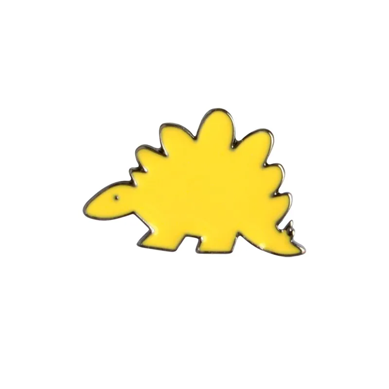 Broche dinosaure mignon, Spinosaurus jaune, Badge en émail, sac à dos, col de chemise, décor, accessoires pour femmes et hommes