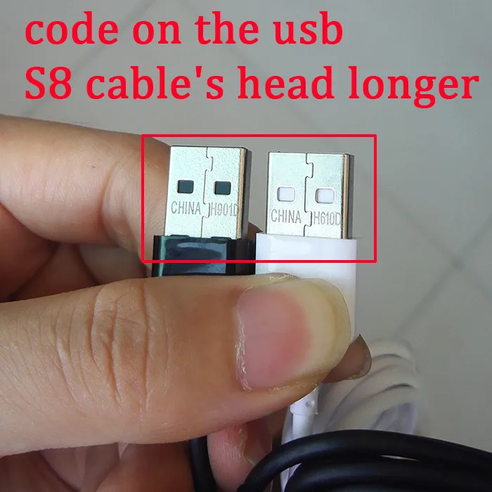 OEM USB Type C Data Cable 1M/1.2M USB-C-kablar Snabbladdningssladd för S8 S10 Note10 Obs 20 Huawei P20 P30 Fast Charger