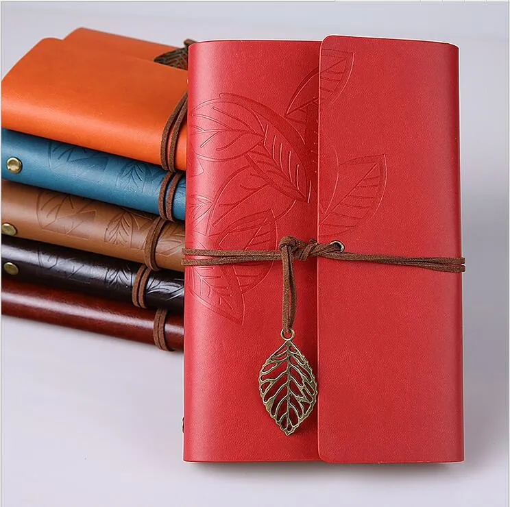 Vintage Classic notepads Journal split PU leather Cover Business office Notebook Diary travel loose-leaf Notes Book Kid student blank book