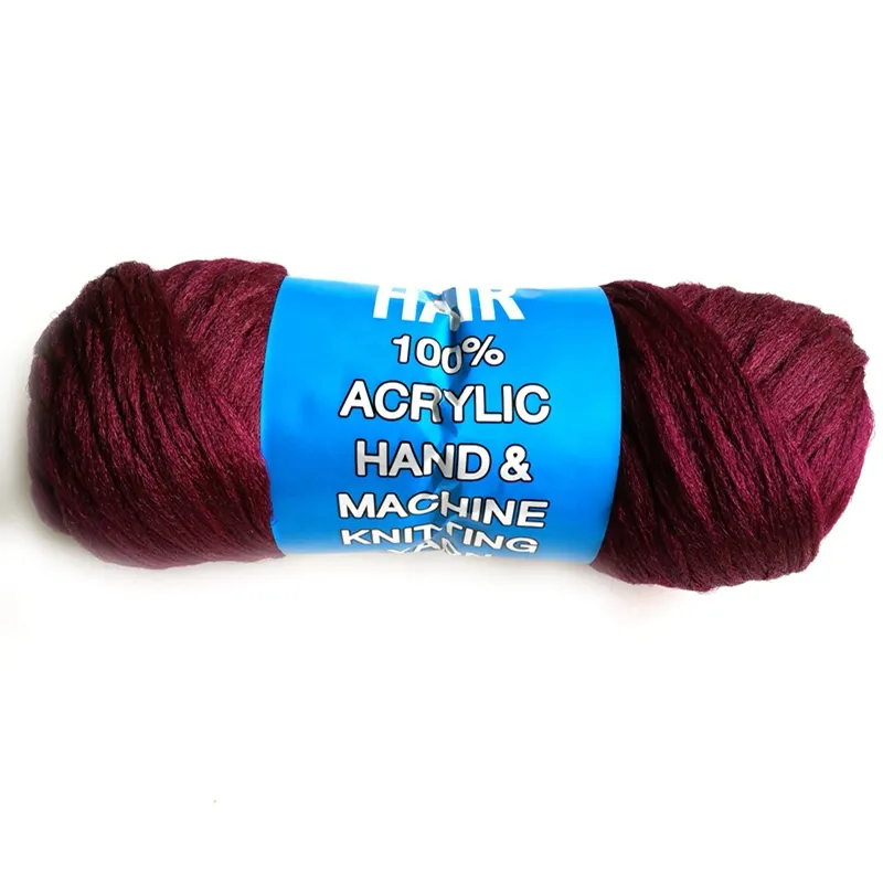 Lager NY 10 ROLLSLOT BRAZILIAN WOOL HAIR 100 ACRYLISK HAND OCH MASKINSKRITT ATT Blandat garnskala Hår 70GR6628810