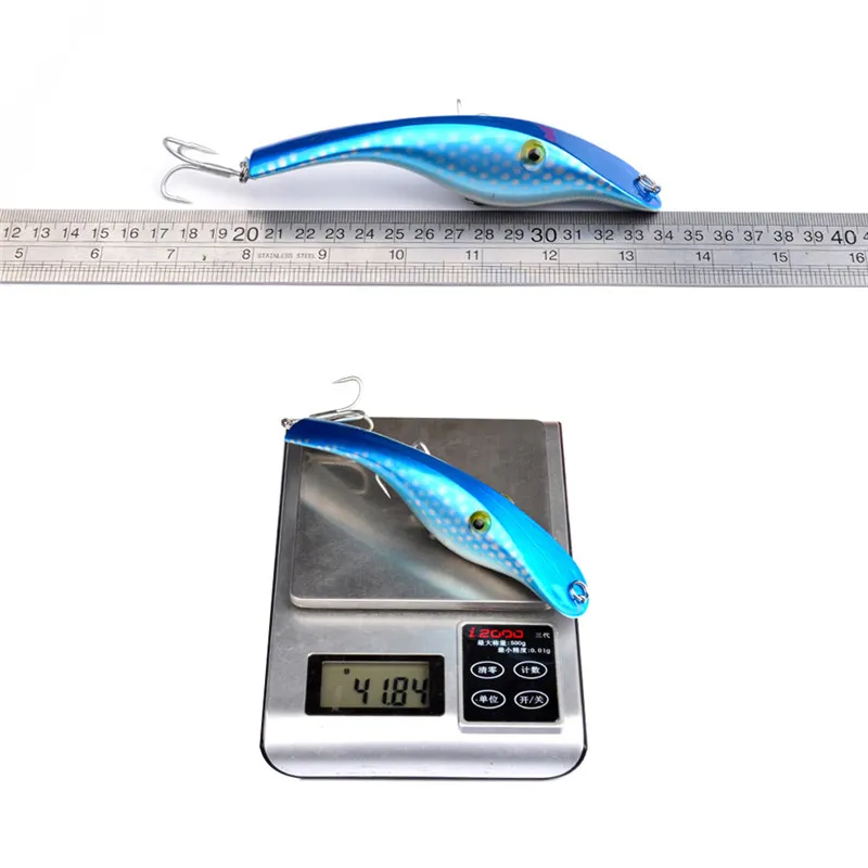 Nya ljusa färger laser penna crankbait 14.5cm 44g Fly Fishing Big Lures Deep Diving Swimbaits