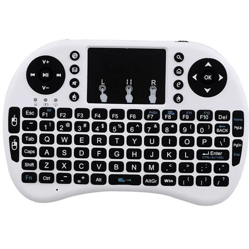 Mini Rii i8 Drahtlose Tastatur 2,4G Englisch Air Mouse Tastatur Fernbedienung Touchpad für Smart Android TV Box Notebook Tablet pc