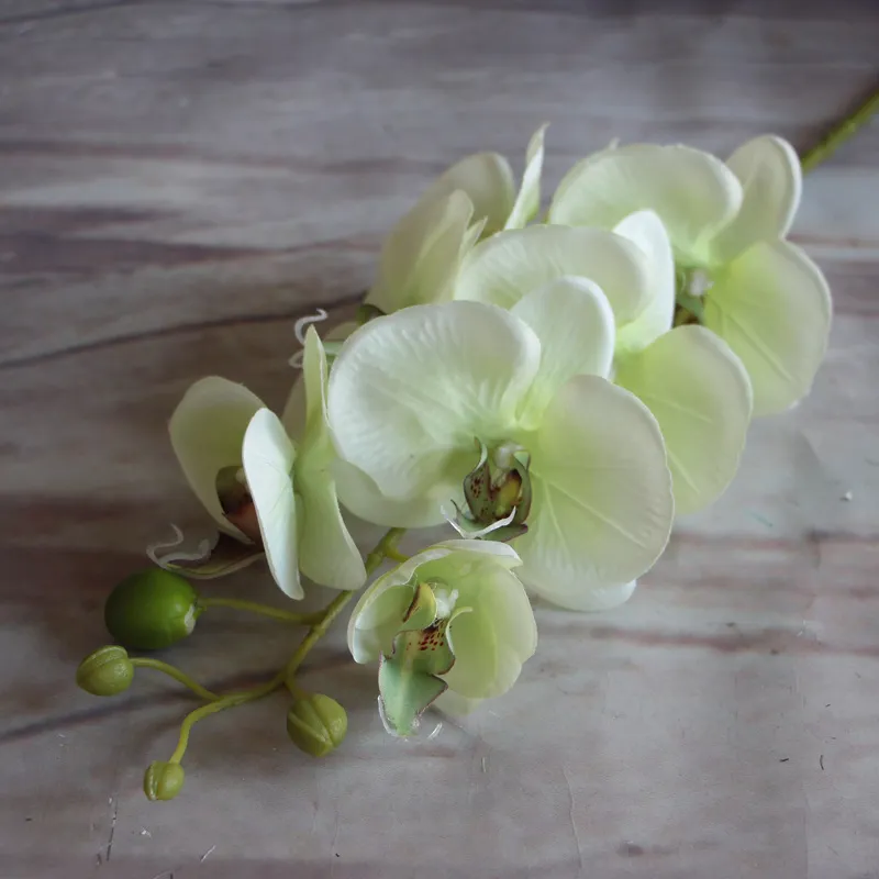 20st Artifical Moth Butterfly Orchid Flower Phalaenopsis Display Fake Flowers Wedding Room Home Decor 1605302