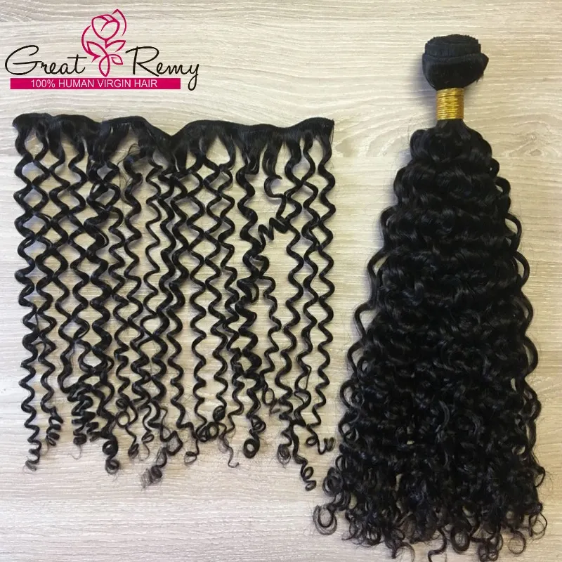 cheveux brésiliens faisceaux avec 360 dentelle frontale fermeture 2242 profond bouclés ondulés milieu libre 3 partie pleine dentelle perruque de cheveux greatremy vierge cheveux