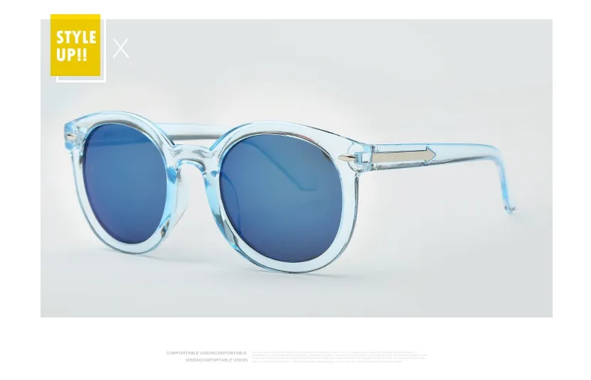 2021 Occhiali da sole da donna di modo trasparente Donne Donne vintage donna occhiali da sole oculos de sol feminino specchio di marca UV400