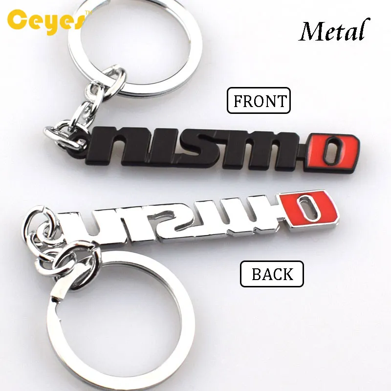 3D metalen auto sleutelhanger sleutelhangers case nismo embleem voor Nissan Qashqai juke x-trail tiida t32 Almera sleutelhouder auto-accessoires styling