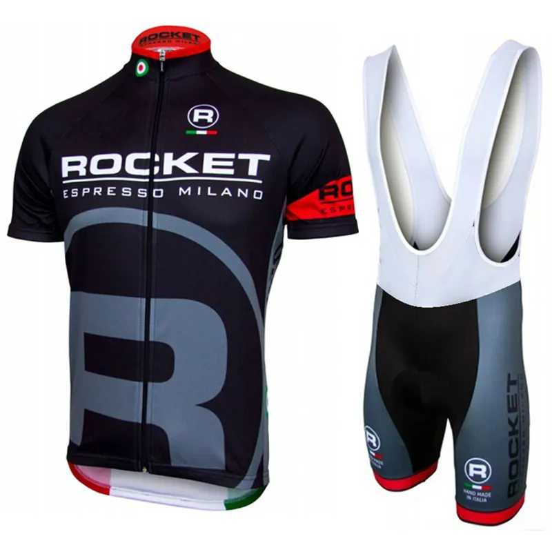 Rocket team 2024 conjunto camisa de ciclismo manga curta roupas ciclismo mtb curto bib kits verão wear roupas esportivas