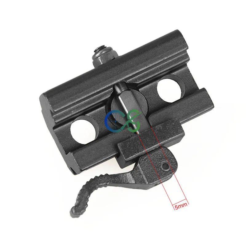 전술 Airsoft 사냥 21.2mm 빠른 분리 가능한 슬링 스위블 마운트 어댑터 Weaver Picatinny Rails CL33-0210