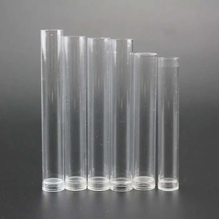 0.5ml 1ml Plastic Clear Tube Containers for Vaporizer Glass cartridge Cartridge bud atomizer packaging