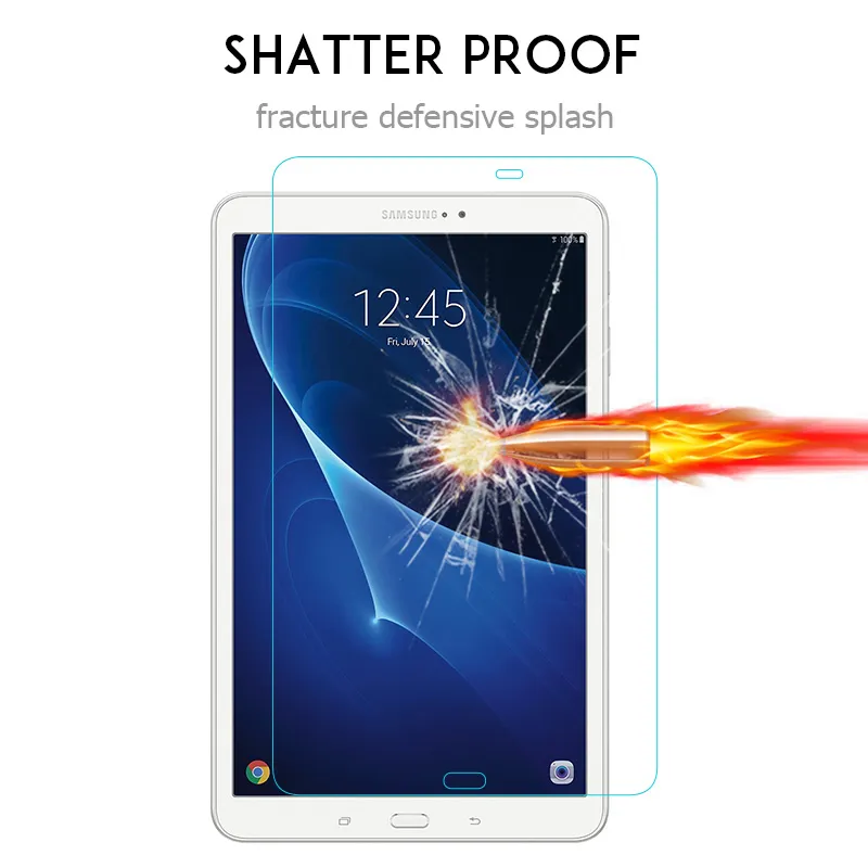 50 stks explosieveiligheid 9H 0.3mm scherm protector gehard glas voor Samsung Galaxy Tab A 10,1 2016 T580 T585 Gratis DHL