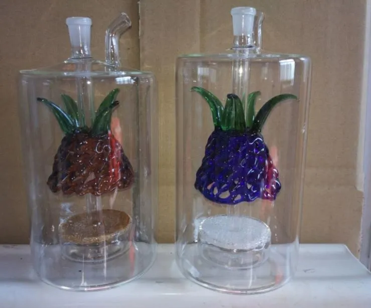 Grote ananasslangen, oliebrander Glazen pijpen Waterleidingen Glazen pijp Booreilanden Roken met druppelaar Glazen waterpijpen Accesso