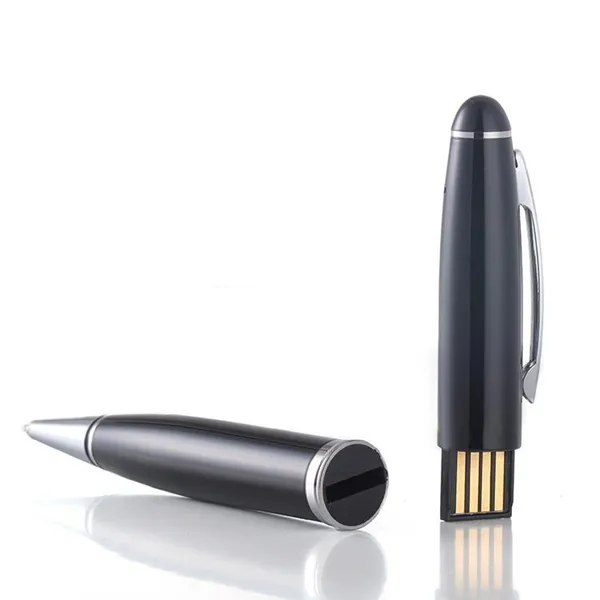 Oplaadbare 8GB Digital Audio Voice Recorder Pen Dictafoon pen usb disk geluidsrecorder MP3 Pen Speler zwart met doos