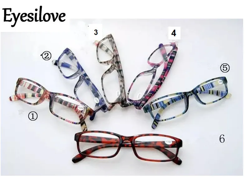 Lunettes de lecture colorées, 15 pièces/lot, lentilles 6 couleurs, puissance de +1.00 à +4.00, accepter une commande mixte