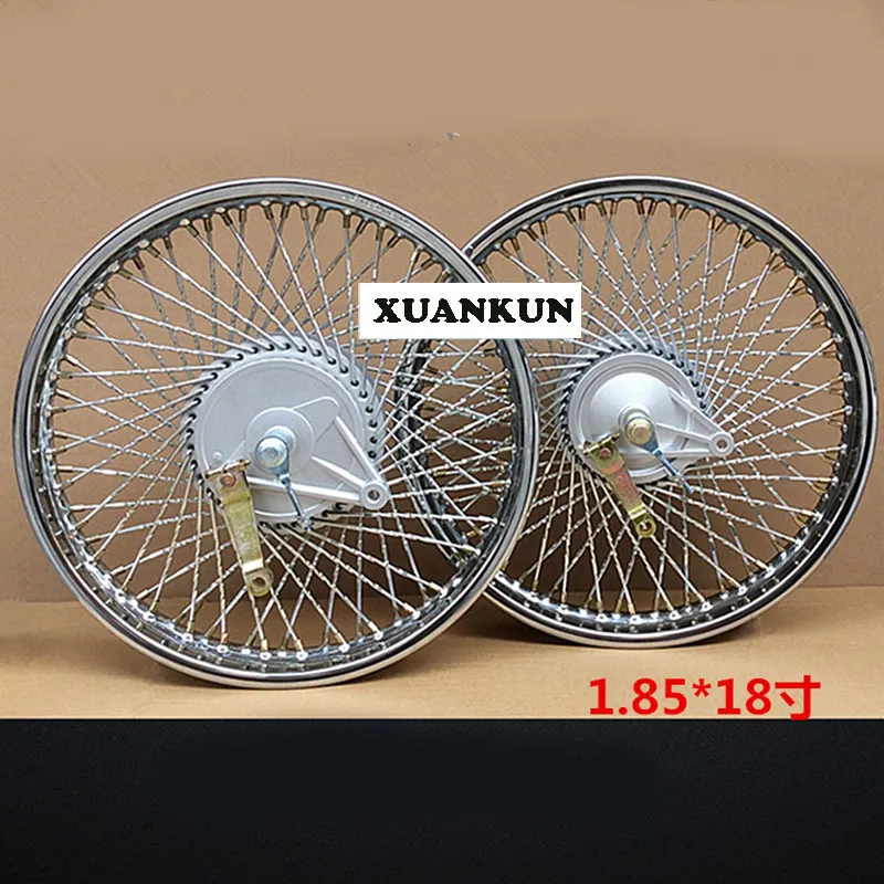 CG125 Motorcycle Rear Wheel Upgrade - 72 Hole Twisted Spoke Rim ...