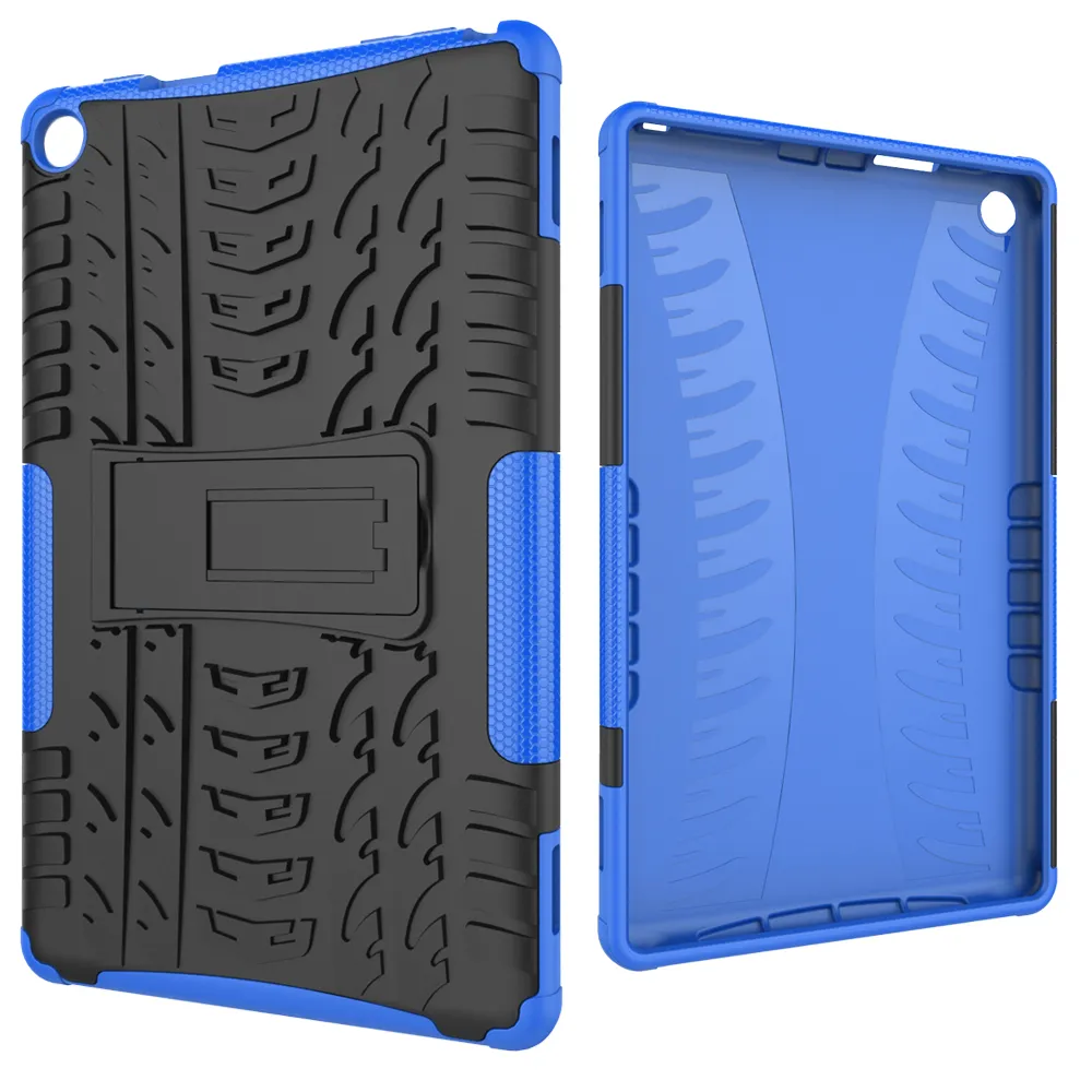 Dazzle Hibrid Kickstand Darbe Rugged Ağır TPU + PC Kapak Kılıf Kindle Fire HD 8 2020 Için 2017 Yangın HD 7 HD 10 2019 20 adet / grup