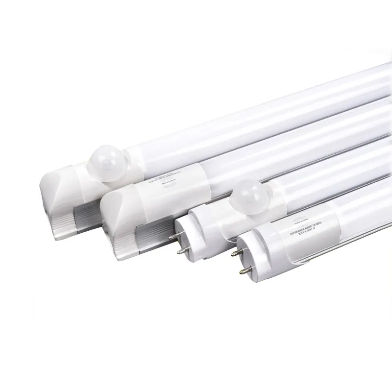 4FT LED Tube Light with Built in Infrared Radar Microwave PIR Motion Sensor G13 Integrated LED Light bulbs 18W Ideal for Warehouses and Parking