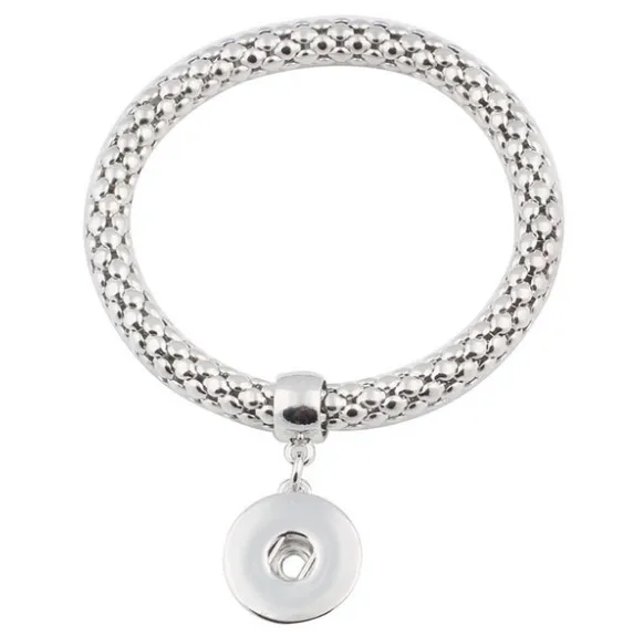 Moda nuovo fai da te Noosa Chunk 18mm braccialetto con bottoni in metallo fai da te zenzero bottone a pressione dichiarazione gioielli con bottone a pressione ciondoli bracciale