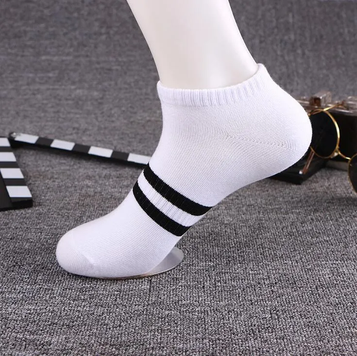 Newest arrival Summer men 's socks cotton stripes two bars of sports corset male sock NW021