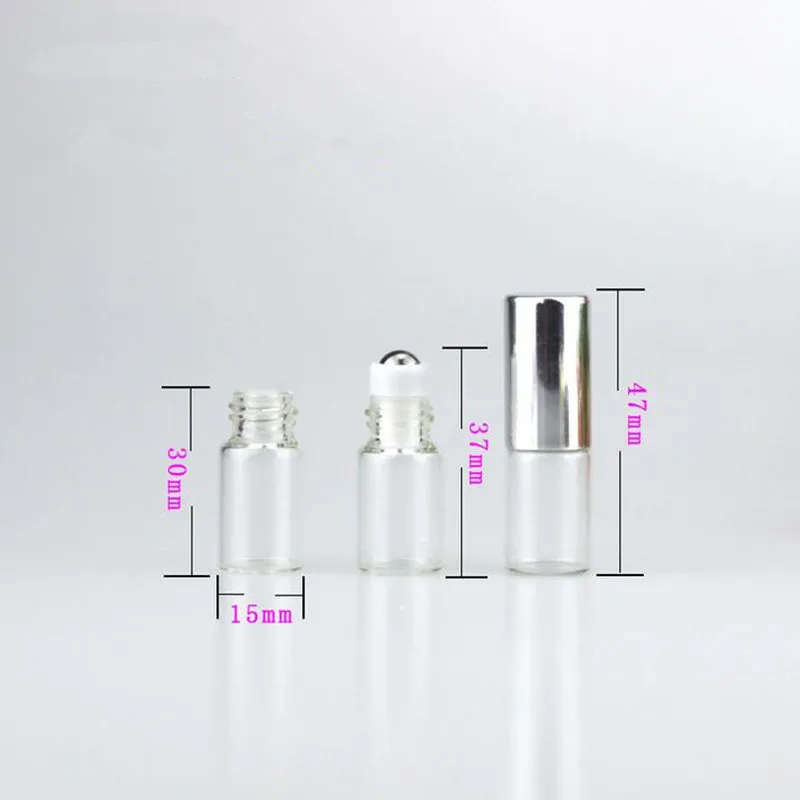 10 Roll-On Flaschen 10 Ml – Klare Glasflaschen Mit Edelstahl-Rollerball, Für ätherische Öle & Parfüm