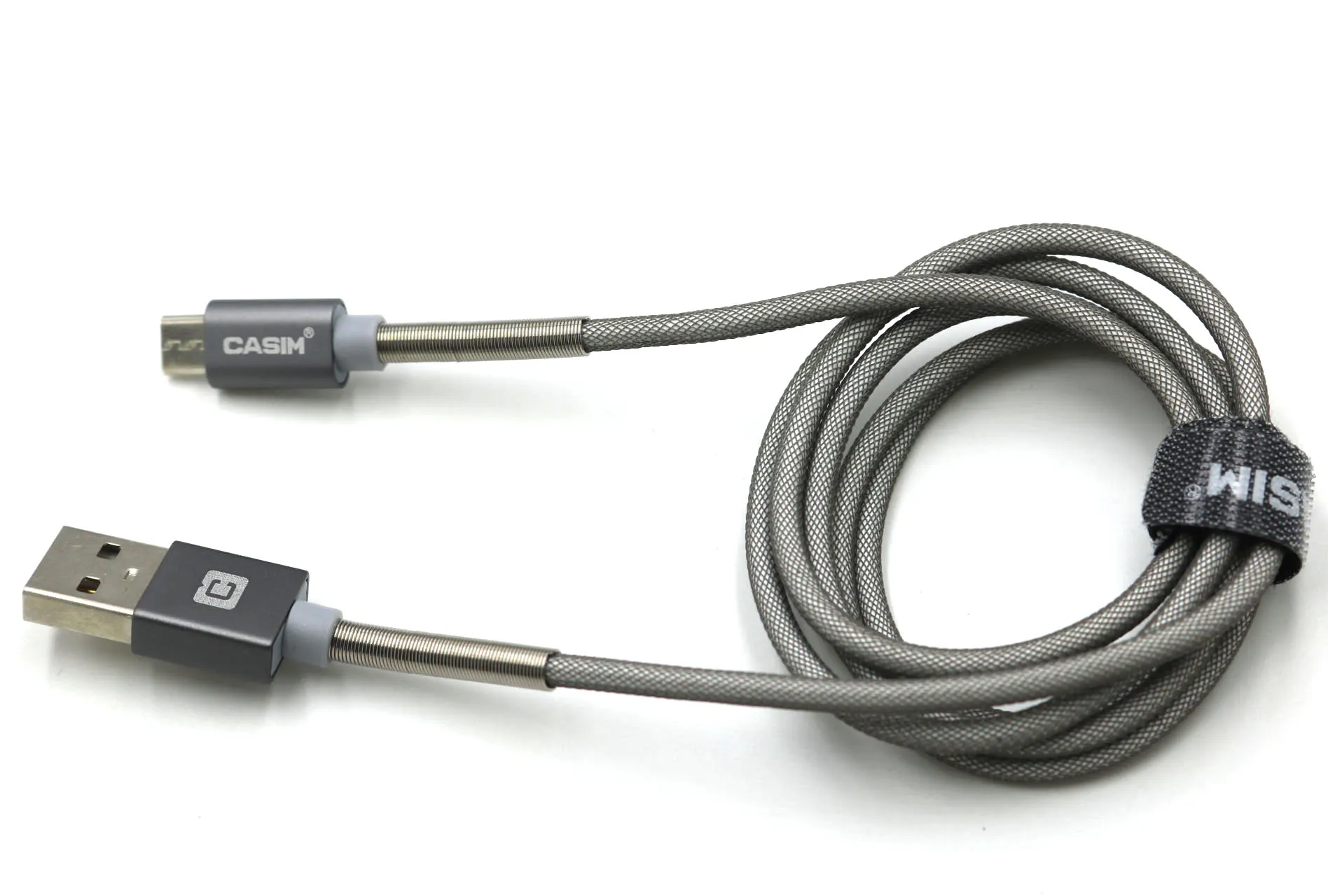 SPRING CABLE DROIT CHARGE ET SYNC 2.1A USB/MICRO-USB 3M NOIR