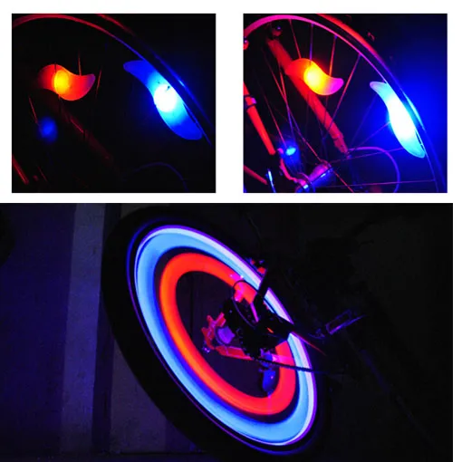 New Bike Bicycle LED Wheels Spokes Lamp Wheel Lights Motorcycle