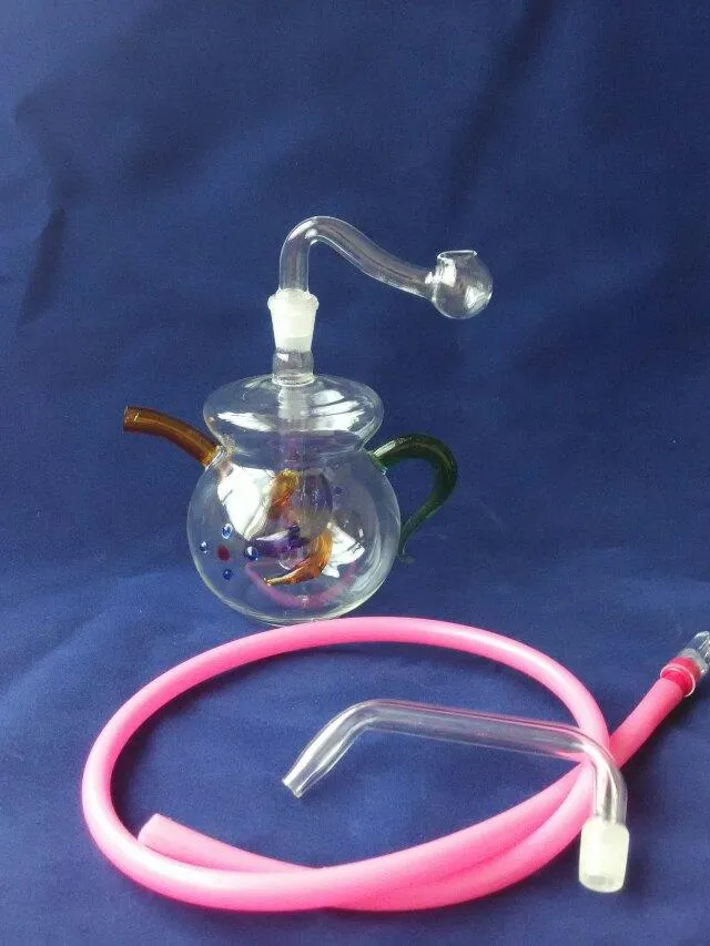 Teapot-shaped hookah glass bongs accessories , Unique Oil Burner Glass Pipes Water Pipes Glass Pipe Oil Rigs Smoking with Dropper