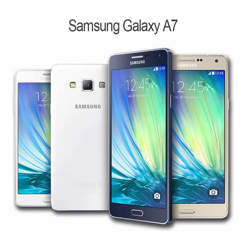 Original Samsung Galaxy A7 A7000 Octa Core 2G RAM 16G ROM 13MP Camera 5.5 '' Dual SIM-kort 4G LTE WCDMA Renoverad telefon