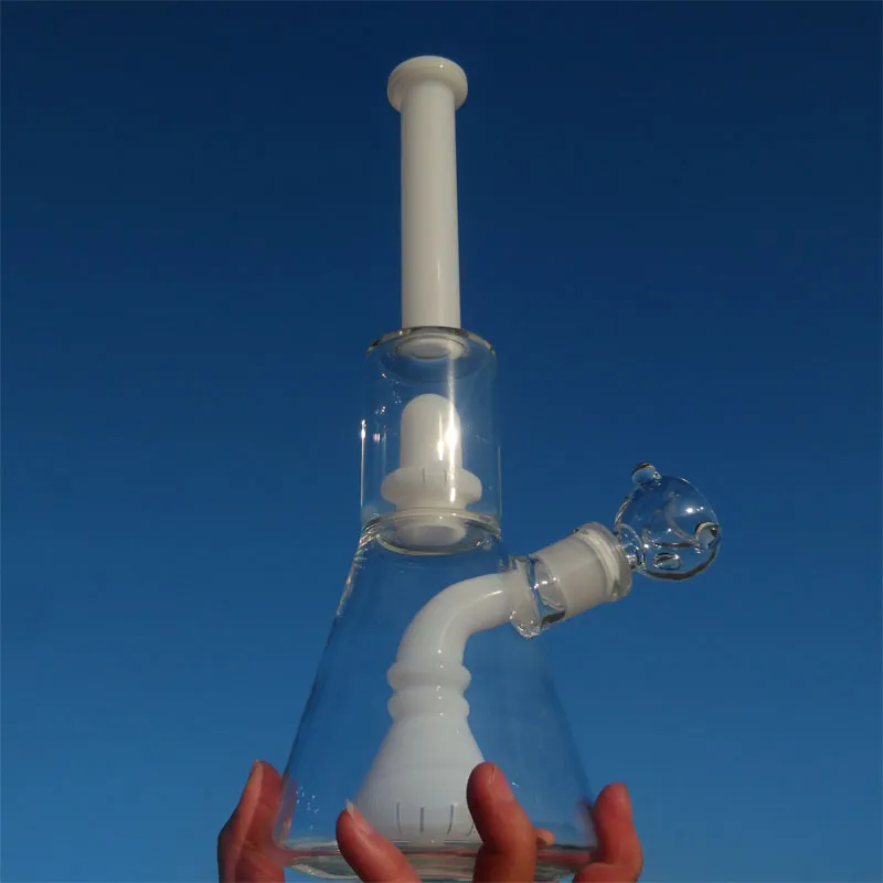 Bägare bong glasbubblare vatten bongs glas vattenrör bongs vetenskapliga bubblare hårda bongs vatten bubbler rör rör percolator glas bong