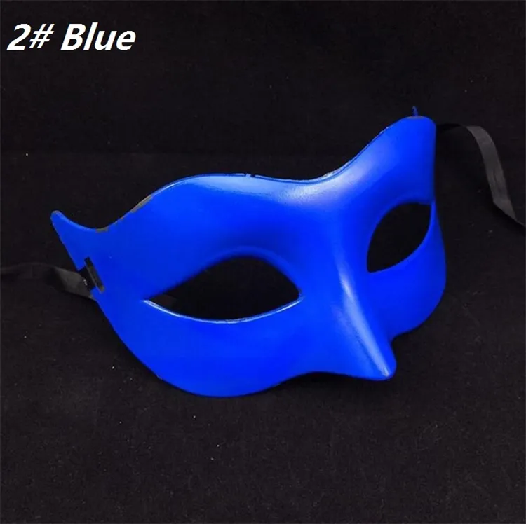 Half Face Mask Halloween Masquerade Mask ، Venice ، Italy Flathead Men Men Mens Mass أقنعة الحفلات في الهالوين I058
