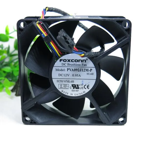 FOXCONN V67MK-AOO 90*90*32MM PVA092J12M-P 90*90*32MM 0.95A 12V four line server fan