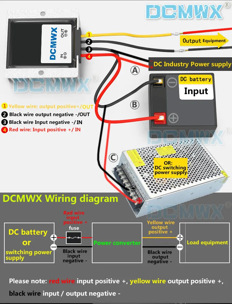 DCMWX® BUCK-spänningsomvandlare 36v48V Bli till 3,7V steg ner bilens strömomformare Inmatning DC30V-58V-utgång 3.7V3A5A8A10A15A18A20A Vattentät