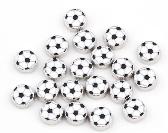 20 stks / partij Drijvende medaillon Charms Sport Soccer Ball Fit voor Glas Magnetische Medaillon Sieraden Maken