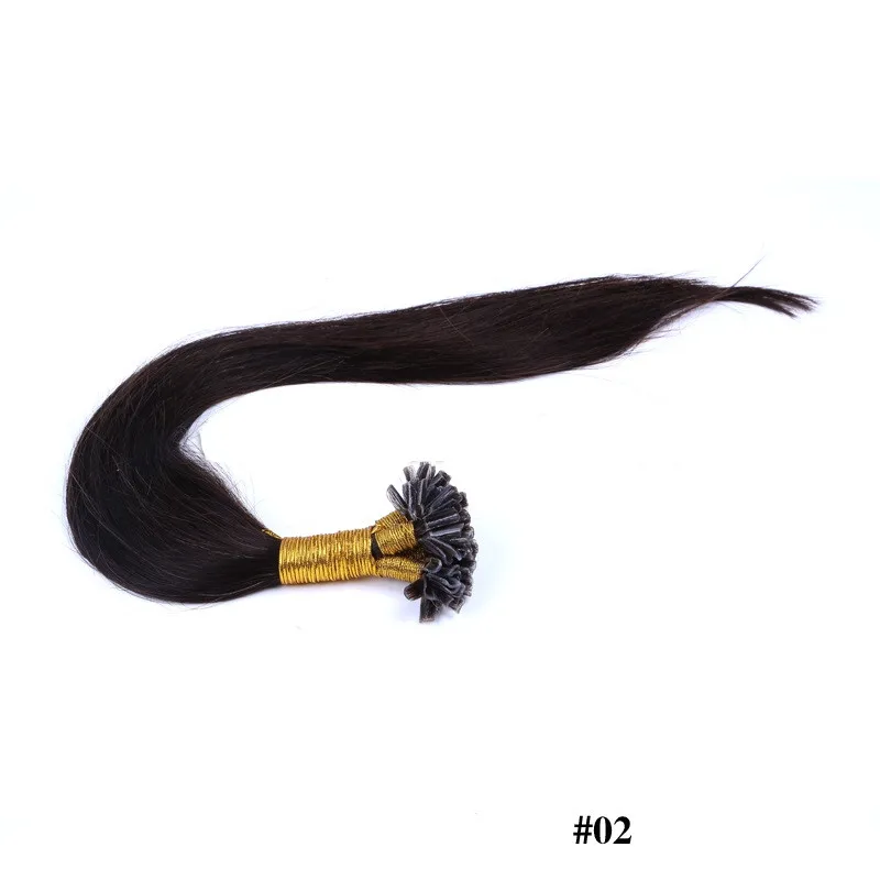 Extension de cheveux en U avec 0.8g / mèche de 200 brins / . # 1 # 2 # 613 # 60 # 4