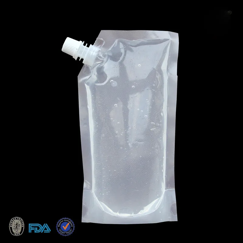 235ML/423ML/1000ML Wholesale Stand-up Plastic Drink Packaging Bag Spout Pouch for Beverage Liquid Juice Milk Coffee