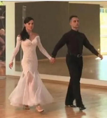 Nieuwe Kant Moderne Waltz Tango Foxtrot QuickStep Dance Rok Kostuum Competitie Kleding GB Ballroom Dans Rok kan worden aangepast