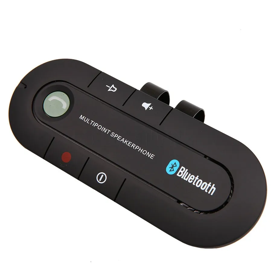 Pare-soleil haut-parleur portable Bluetooth, Musique Audio Récepteur sans fil mains libres Bluetooth Car Kit avec le paquet