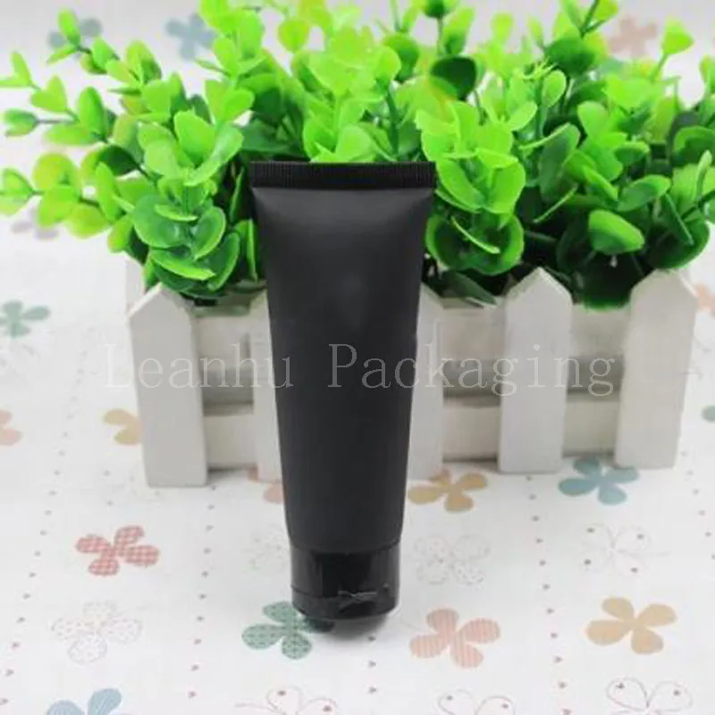 40-45ML Black Soft Tube, Facial Cleanser/Hand Cream Cosmetic Skin Care Hose, Empty Cosmetic Container 