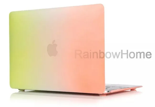 Dazzle Color Matte Twarde Guberized Case Pokrywa Protector dla MacBook Air Pro z siatkówką 12 13 15 cali Laptop Crystal Kolorowe Rainbow Shell