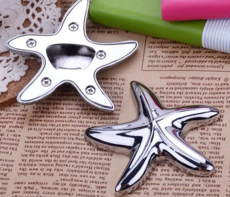 Vintage Airplane Starfish Bottle Opener Bridal Shower Wedding Favor Hawaiian Tropical Beach Ocean Theme Party Bag Filler Favours