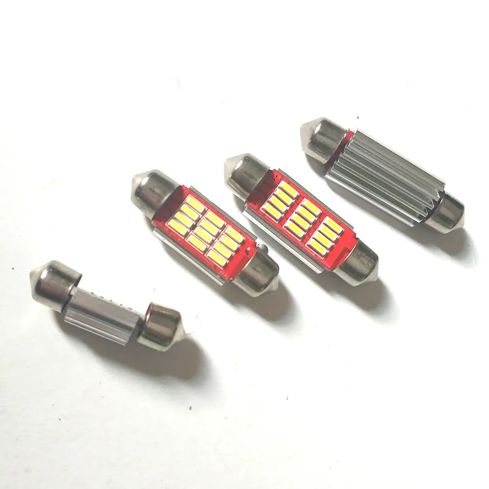 독서 빛 31 36 39 41mm 자동차 스타일링 오류 무료 12V 4014 12 SMD Festoon 인테리어 라이트 자동차 램프 전구 라이센스 플레이트 라이트 CANBUS