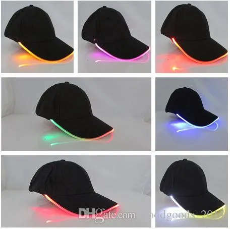 Super Bright Led Cap Glöd i mörk för att läsa Fiske Jogging LED Lights Sport Hat 2 Modes Baseball Caps LED Lyser hattar B578