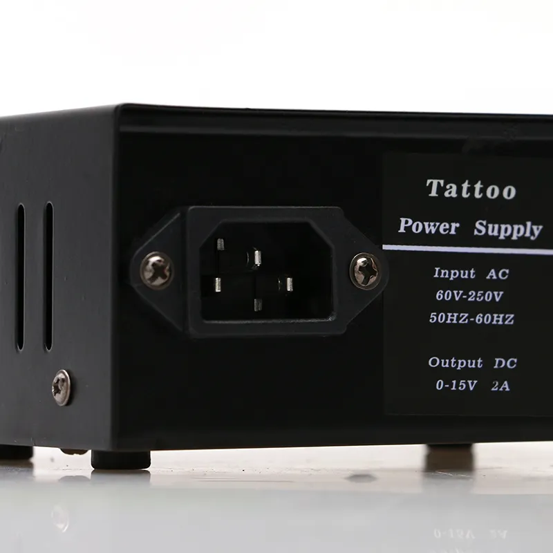 Preto Quadrado LCD Tatuagem Fonte de Alimentação de Três Fontes de Alimentação Digital para Tatuagem Máquina de Tatuagem Kits TPS006